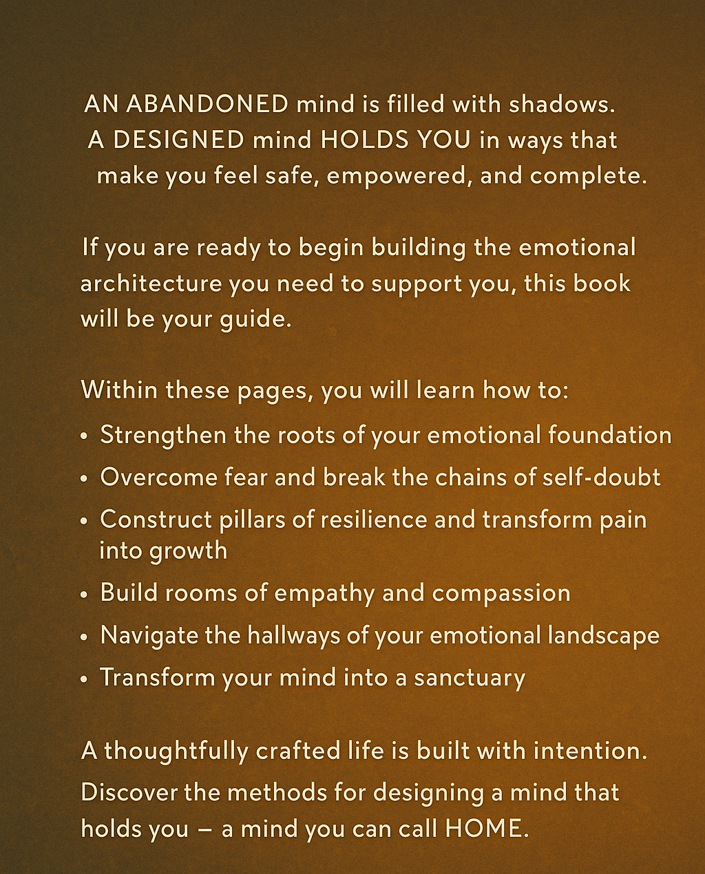 The Architecture of Emotions