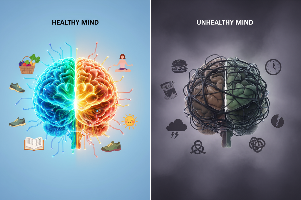 Healthy Mind vs Unhealthy Mind