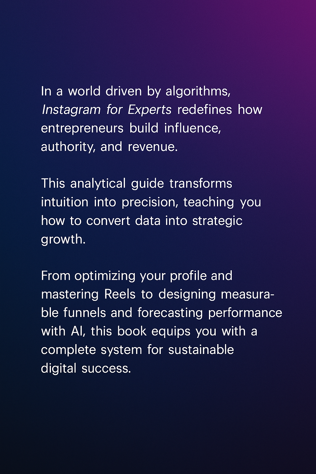 Instagram for Experts