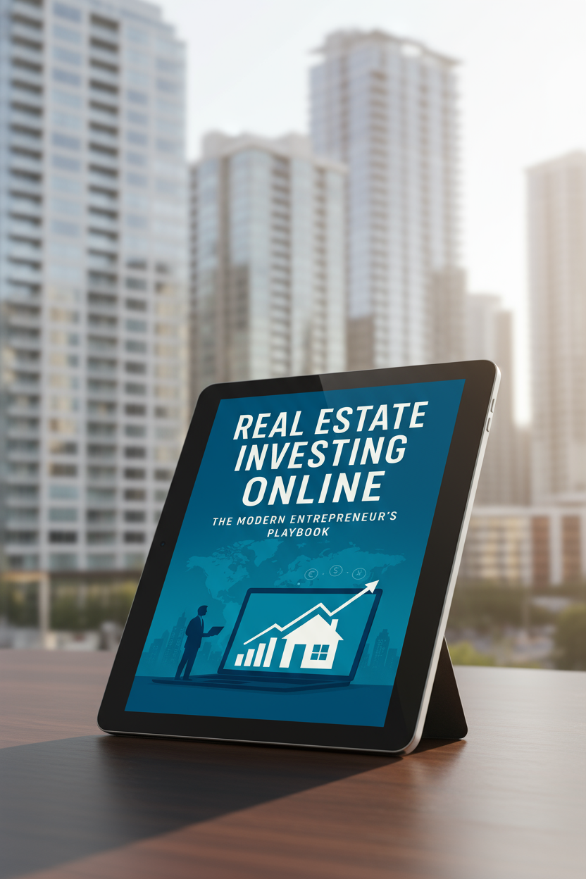 Real Estate E-book with Buildings Background